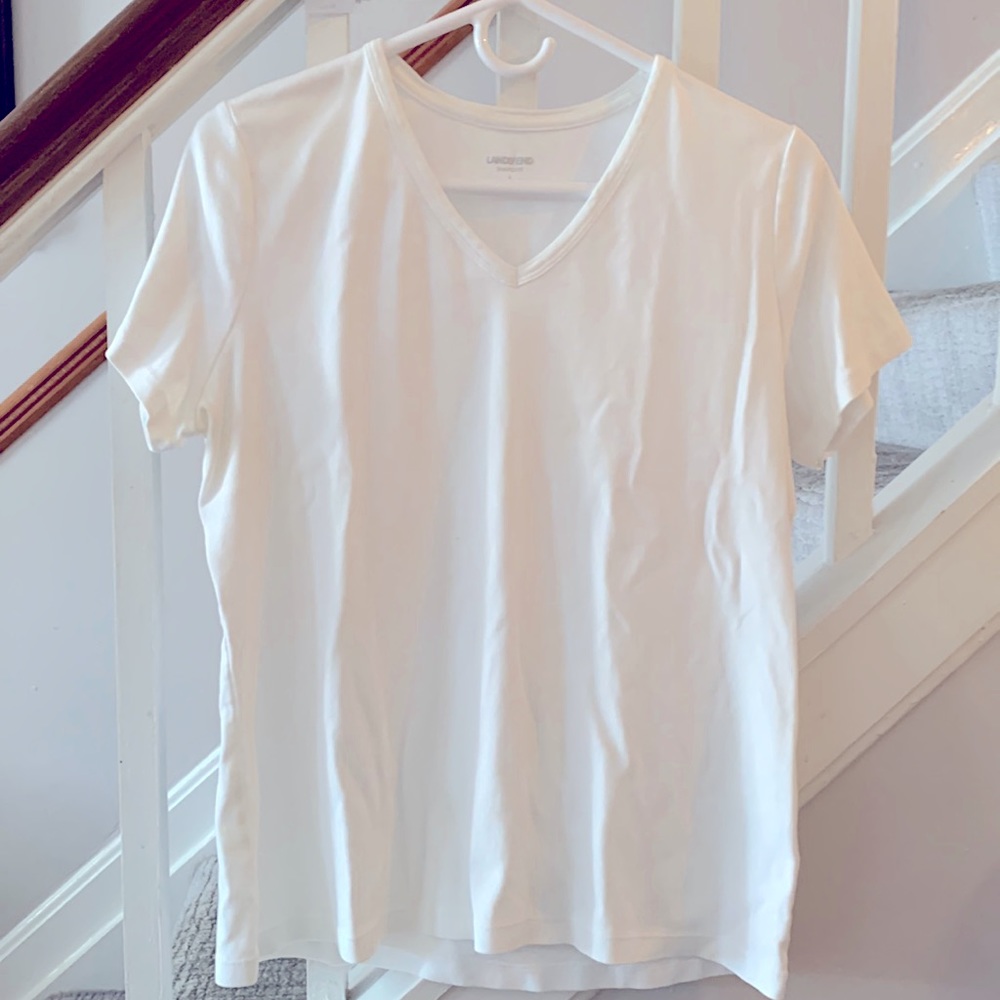 Lands End classic white t-shirt